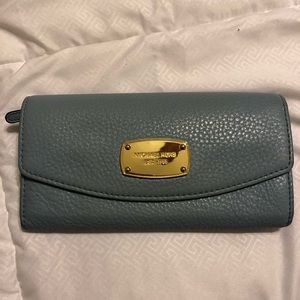Michael Kors baby blue wallet